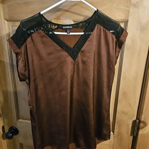 Express satin top